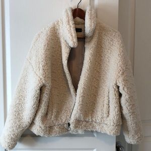 Cream Teddy Coat.